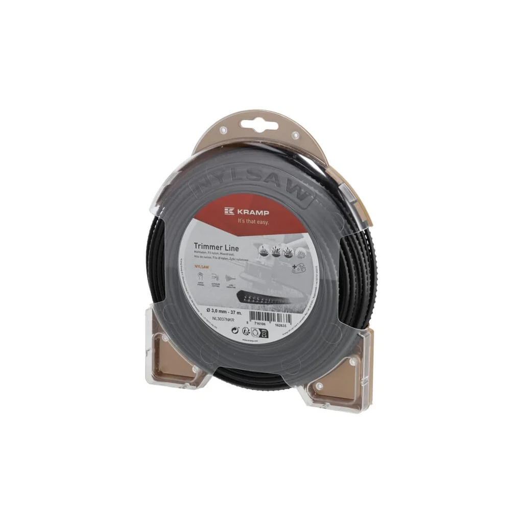 [AMAT2-349030] Fir de tăiere Nylsaw, diametru 3mm, 37m, pătrat, negru, Kramp NL3037NKR