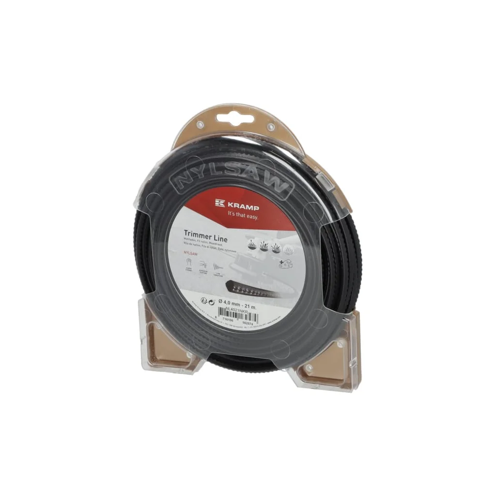 [AMAT2-349059] Fir de tăiere Nylsaw, diametru 4mm, 21m, pătrat, negru, Kramp NL4021NKR