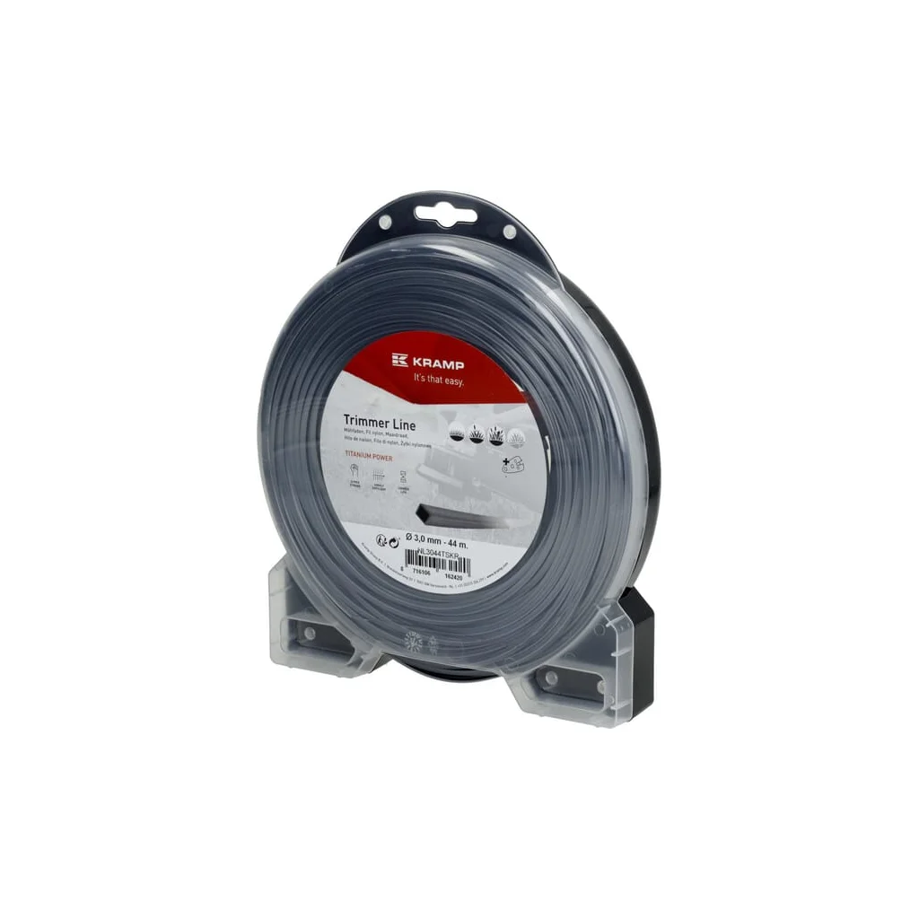 [AMAT2-349062] Fir de tăiere diametru 3mm, 44m, pătrat, gri, Titanium Power, Kramp NL3044TSKR