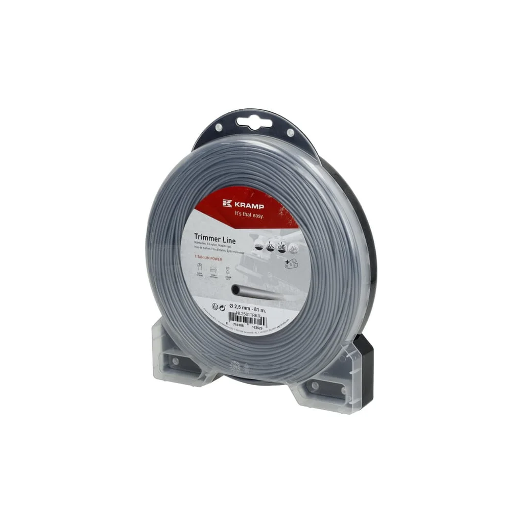 [AMAT2-349079] Fir de tăiere diametru 2,5mm, 81m, rotund, gri, Titanium Power, Kramp NL2581TRKR