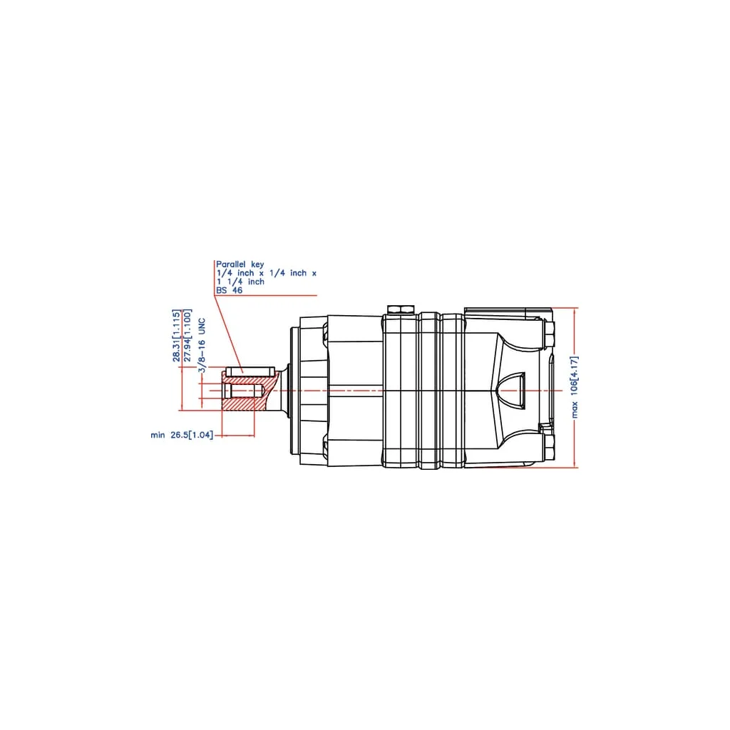[AMAT2-355588] Motor orbital, diametru arbore 1", Stand OMS315151F2306
