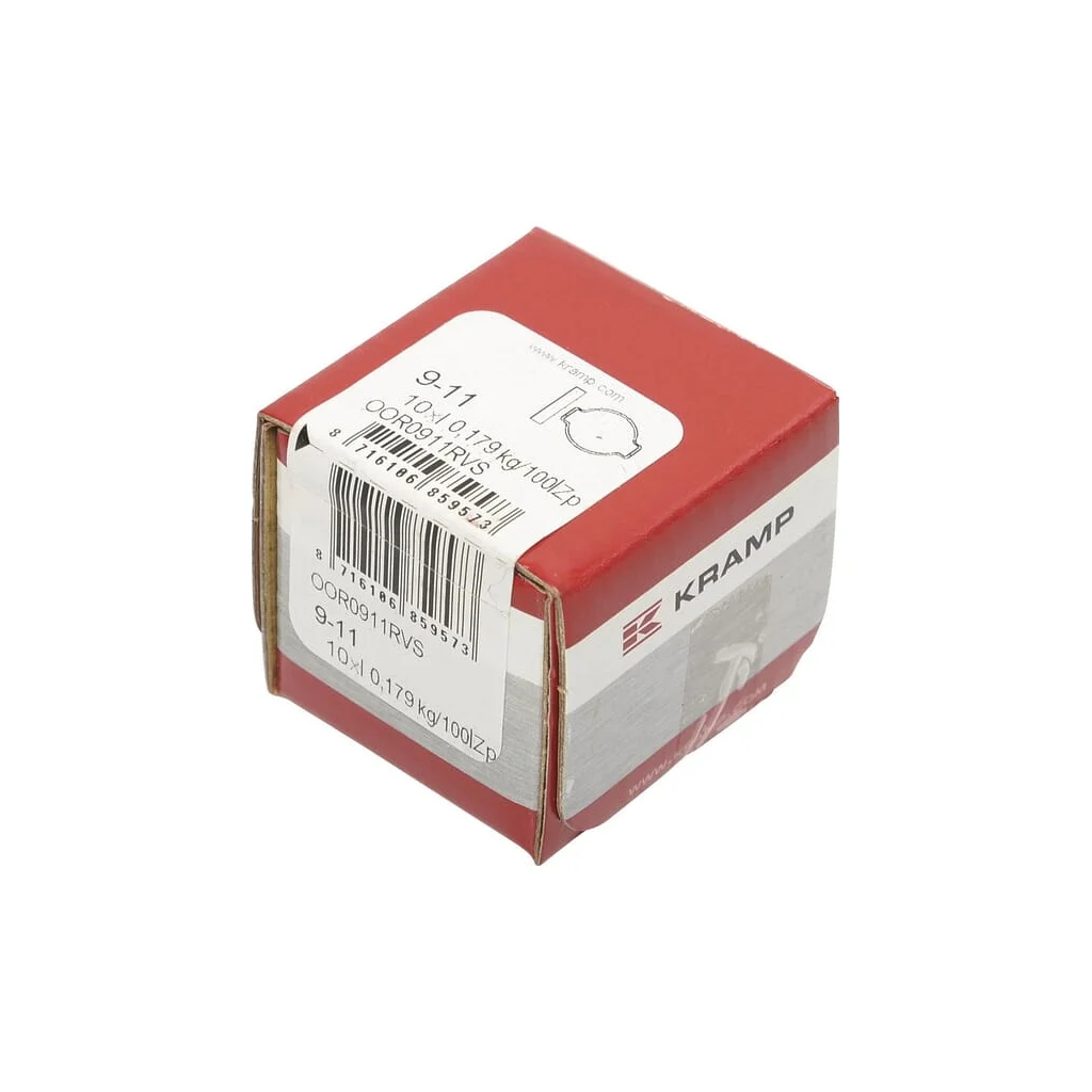 [AMAT2-355672] Clemă dublă cu urechi, oțel inoxidabil, 9-11mm OOR0911RVS