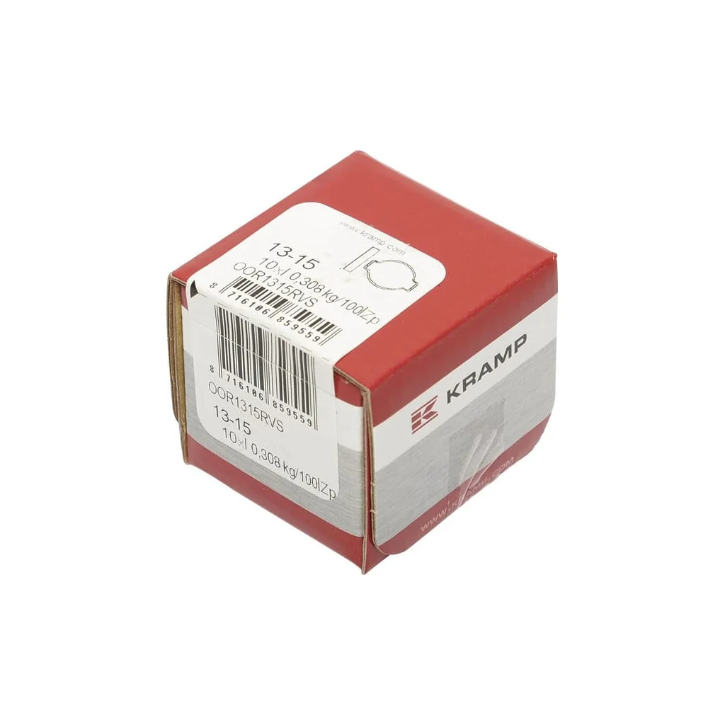 [AMAT2-355747] Clemă dublă cu urechi, oțel inoxidabil, 13-15mm OOR1315RVS