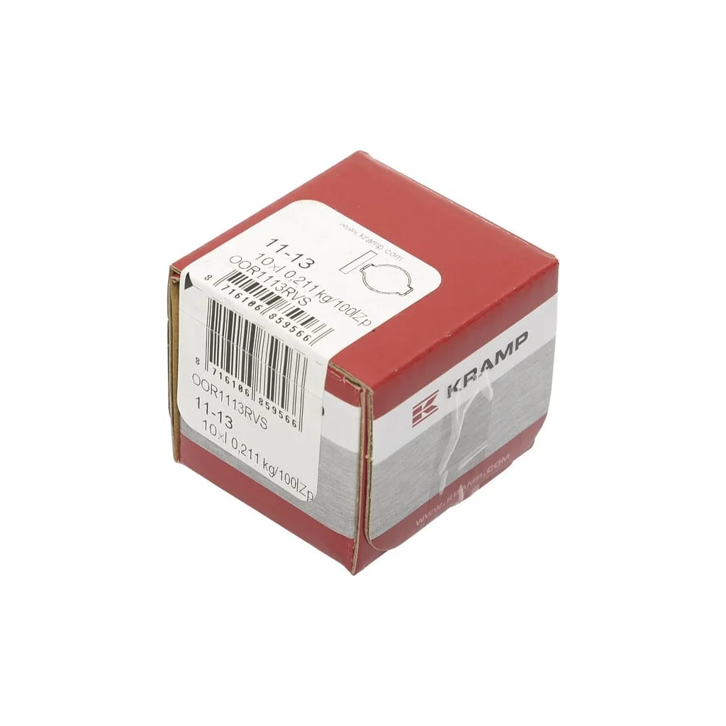[AMAT2-355792] Clemă dublă cu urechi, oțel inoxidabil, 11-13mm OOR1113RVS