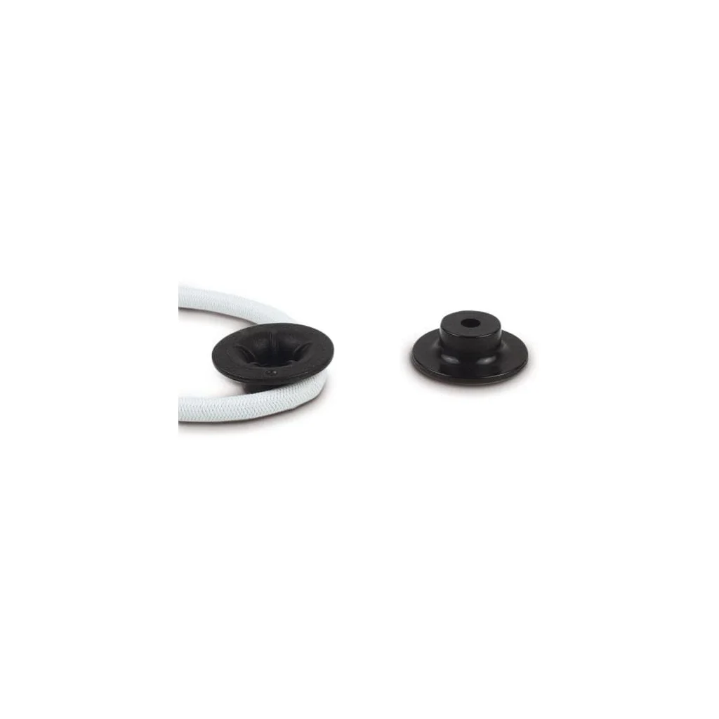 [AMAT2-366649] Buton rotund, plastic ´BIG HEAD´, negru, pentru funii elastice cu diametrul de 6 și 8 mm PL12313