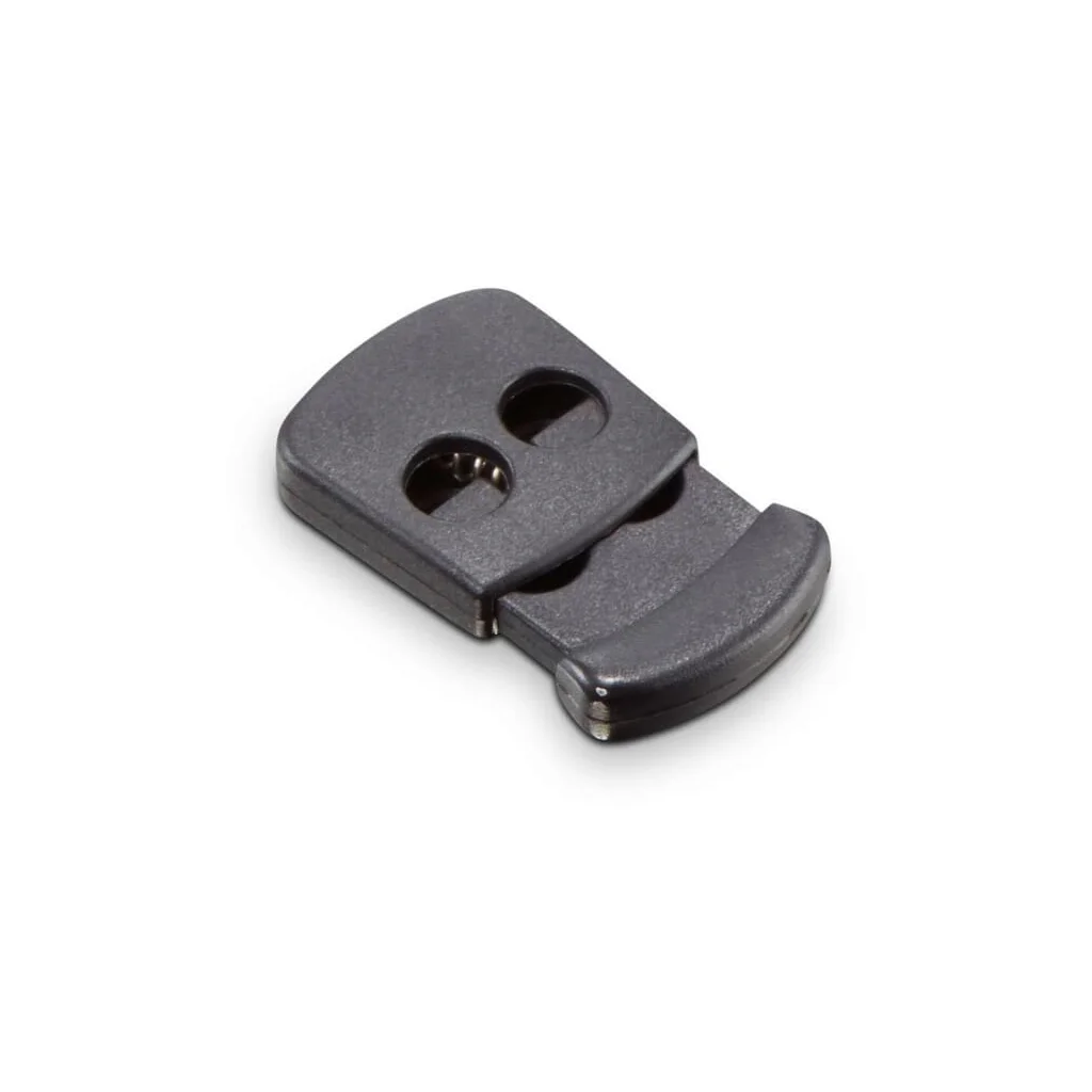 [AMAT2-366836] Opritor de cordoane, dublu, pentru diametrul funiilor de 3-5 mm, plastic negru PL11783