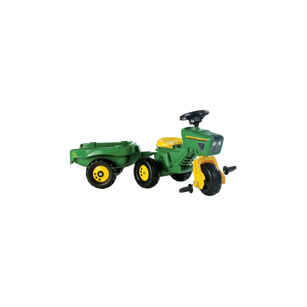 [AMAT2-371325] Tractor cu pedale John Deere cu încărcător frontal şi remorcă rollyTrac Rolly Toys R05276