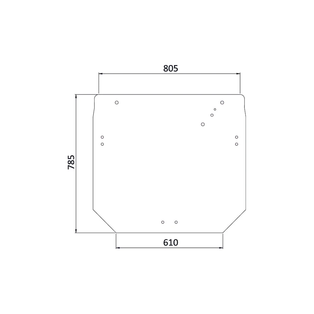 [AMAT2-371555] Geam spate superior R206835N