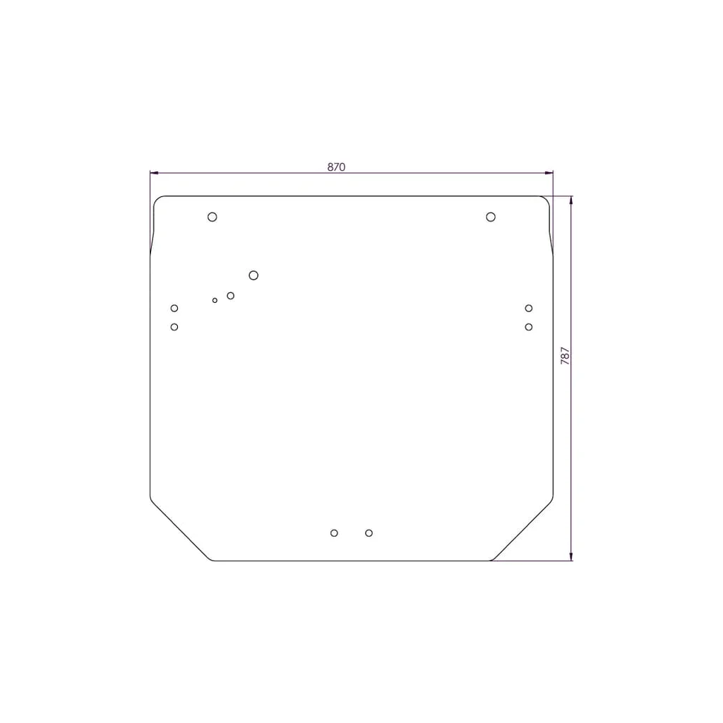 [AMAT2-372172] Geam spate 11 orificii R261272N