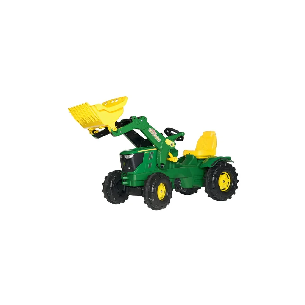[AMAT2-372950] Tractor cu pedale John Deere 6210R cu încărcător frontal rollyFarmtrac Rolly Toys R61109