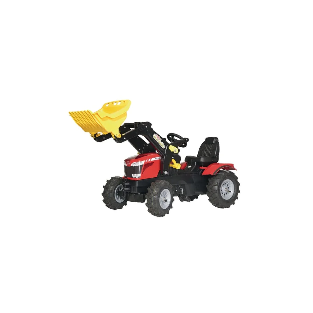 [AMAT2-373065] Tractor cu pedale Massey Ferguson 7726 cu încărcător frontal și anvelope pe aer rollyFarmtrac Rolly Toys R61114