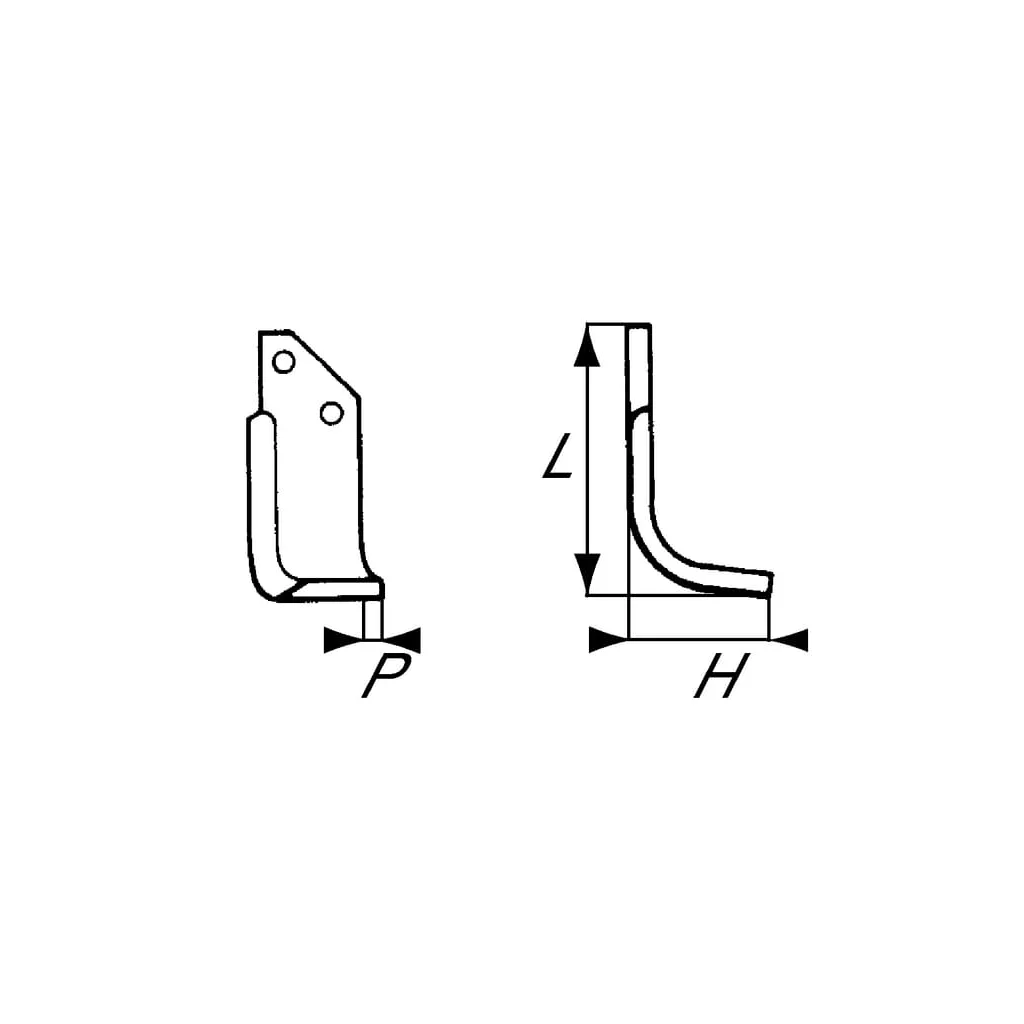 [AMAT2-373466] Cuțit freză rotație stânga 115x56x40mm grosime 6mm potrivit pentru B.C.S. RB48426