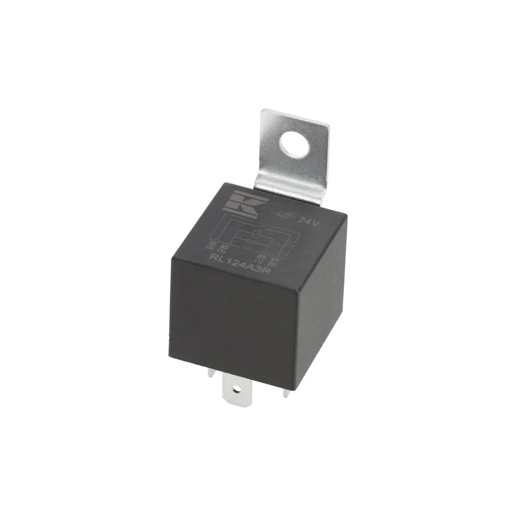 [AMAT2-377103] Releu mini 24V, deschidere normală, 20A, cu rezistor, cu suport RL124A3R