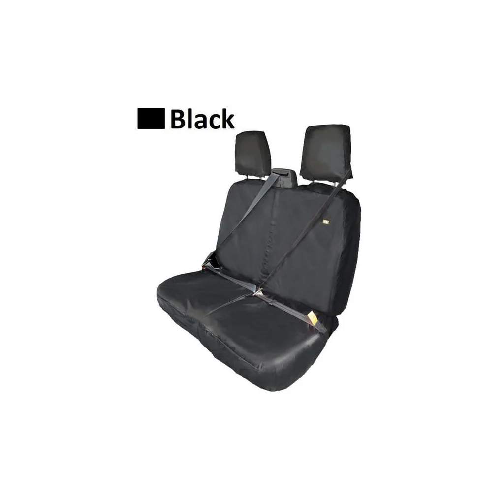 [AMAT2-385064] Husă scaun, furgonetă dublă pasageri, neagră, tetieră separată, 5 piese, potrivită pentru Ford Transit 2014 SC50215