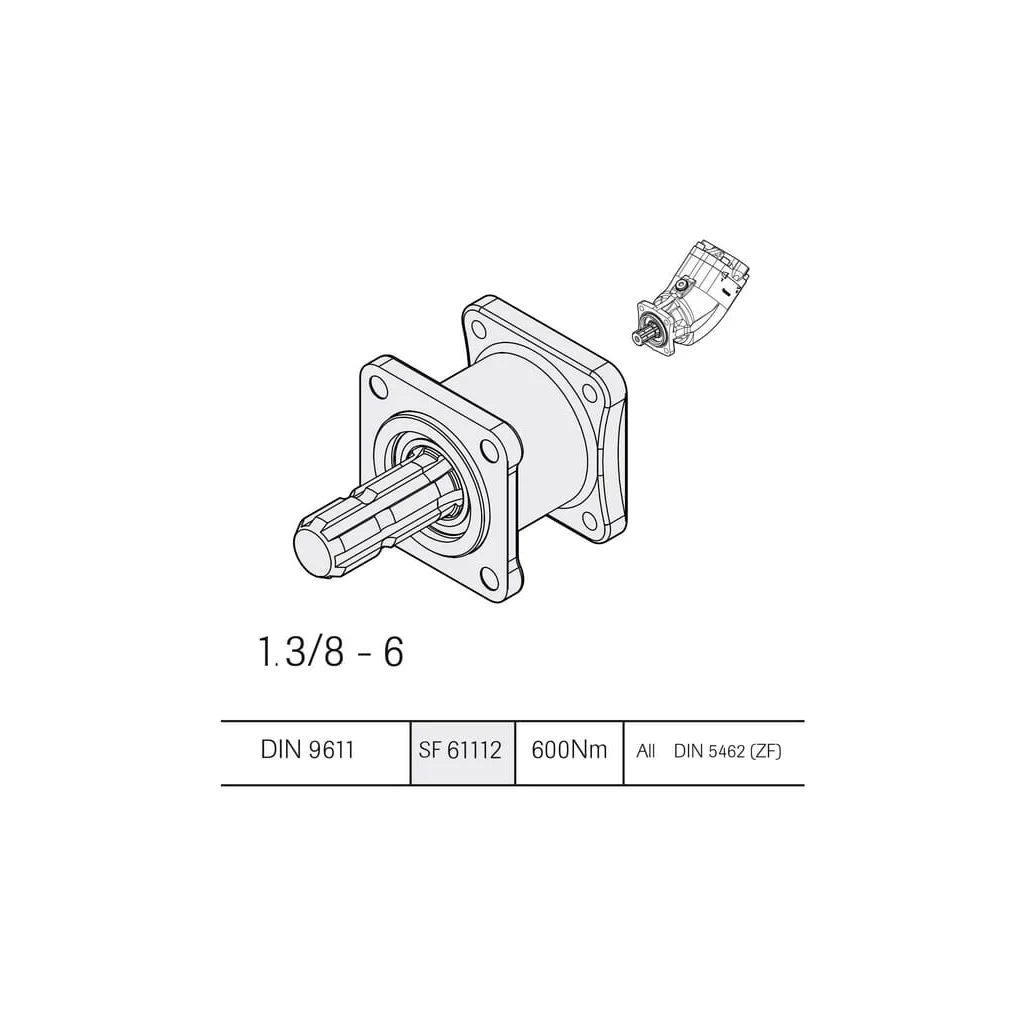 [AMAT2-386401] Adaptor DIN9611 M- ISO 7653 SF61112