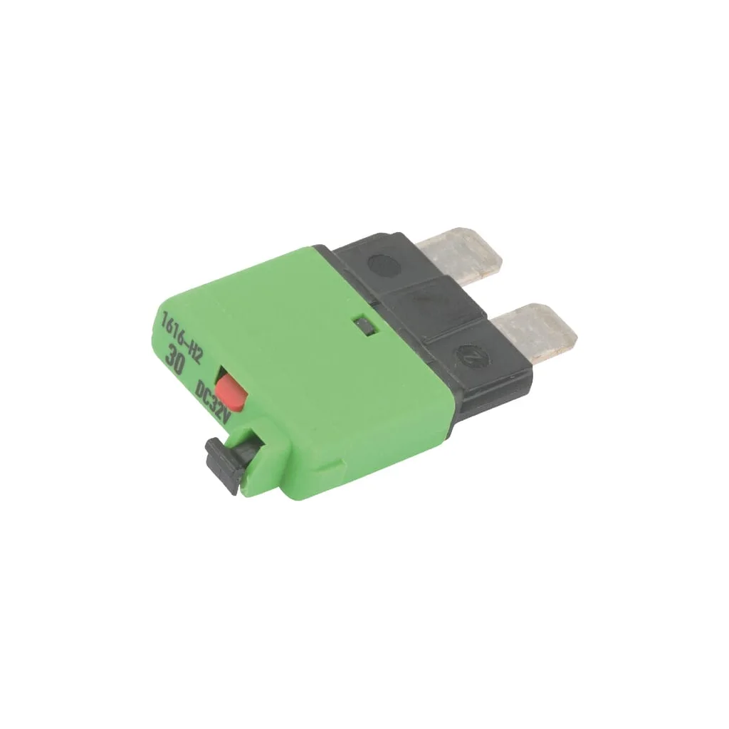 [AMAT2-387234] Siguranță termică cu resetare manuală 28V 30A lungime 34,4mm verde E.T.A SI25130