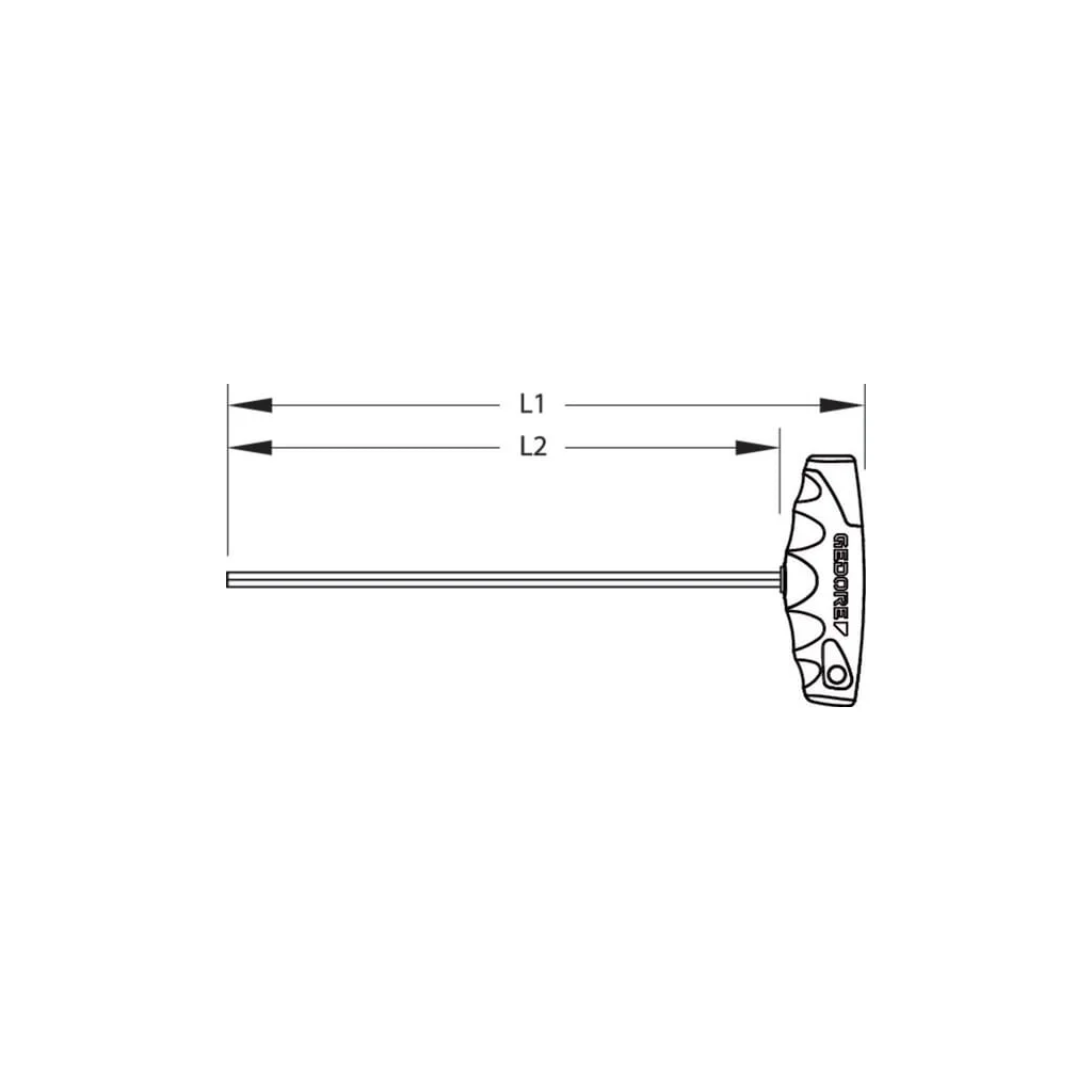 [AMAT2-390620] Cheie hexagonală tip T 2mm SL2142T2