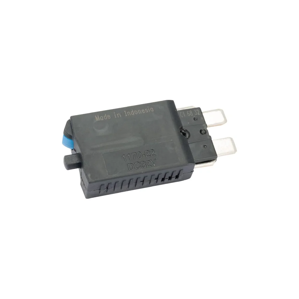[AMAT2-389950] Siguranță termică cu resetare manuală 28V 15A lungime 51,6mm albastru E.T.A SI26015