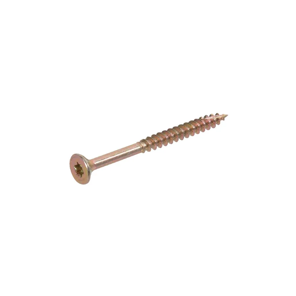 [AMAT2-394367] Șurub pentru PAL cap înecat torx TX30 6x100mm oțel pasivizat în galben Kramp SPT6100P100