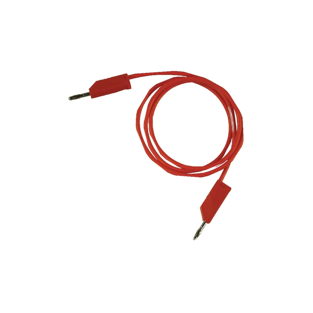 [AMAT2-392007] Cablu 2x mufă 4mm roșu 1m SML100RN
