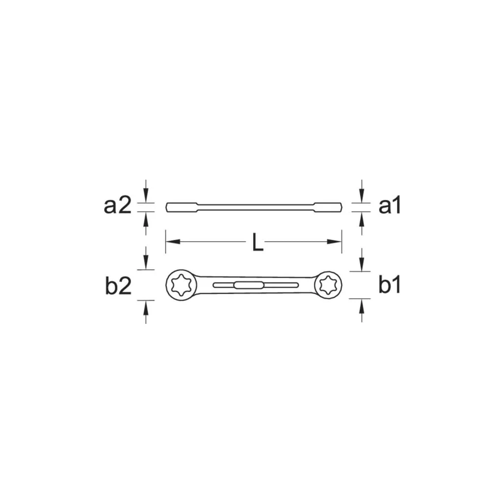 [AMAT2-392064] Cheie inelară dublă 5,7x7,5mm L=110mm Gedore SLTX4E6E8