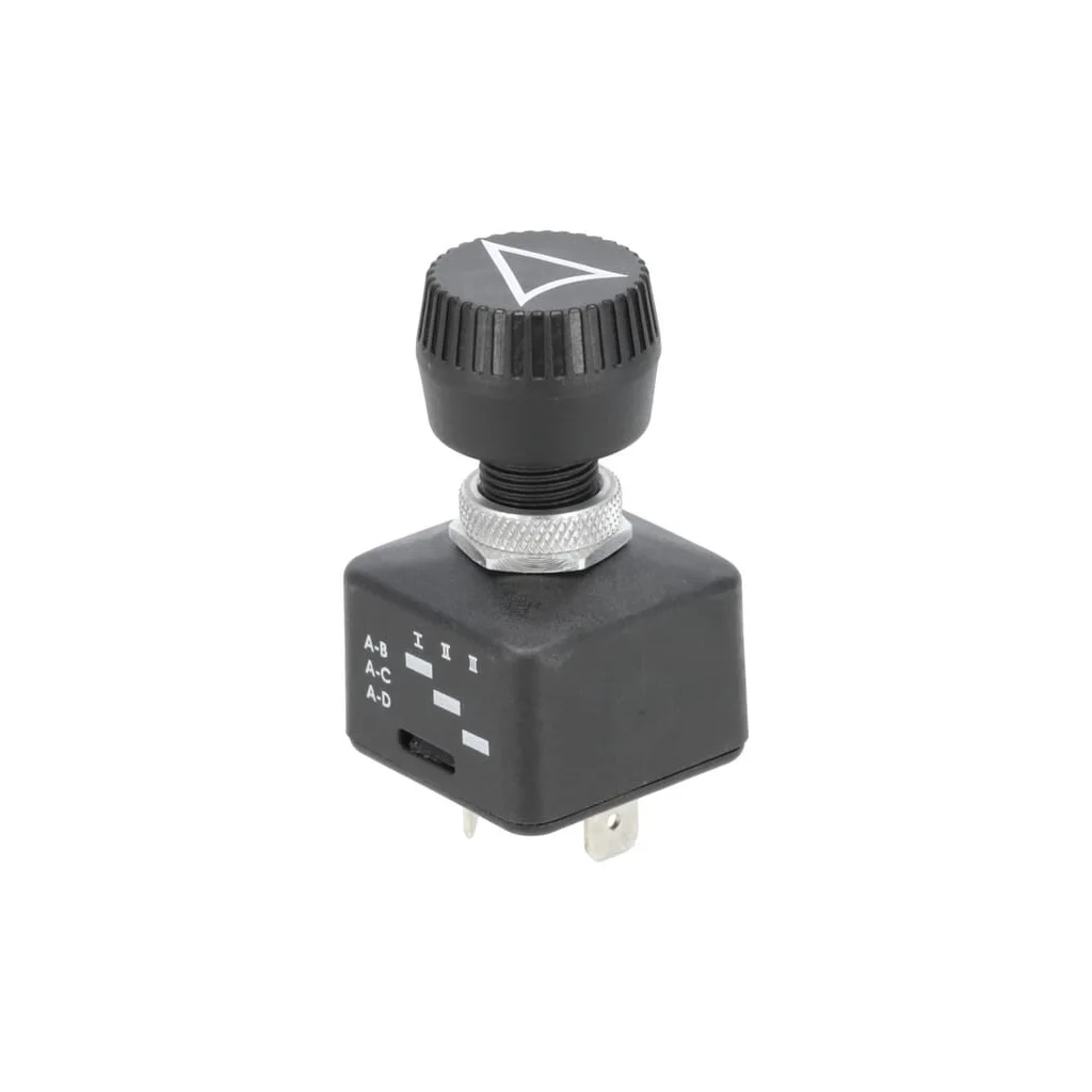 [AMAT2-395886] Comutator rotativ, on-on-on, 12-24V, terminale lamă, 6.3mm SW10015KR