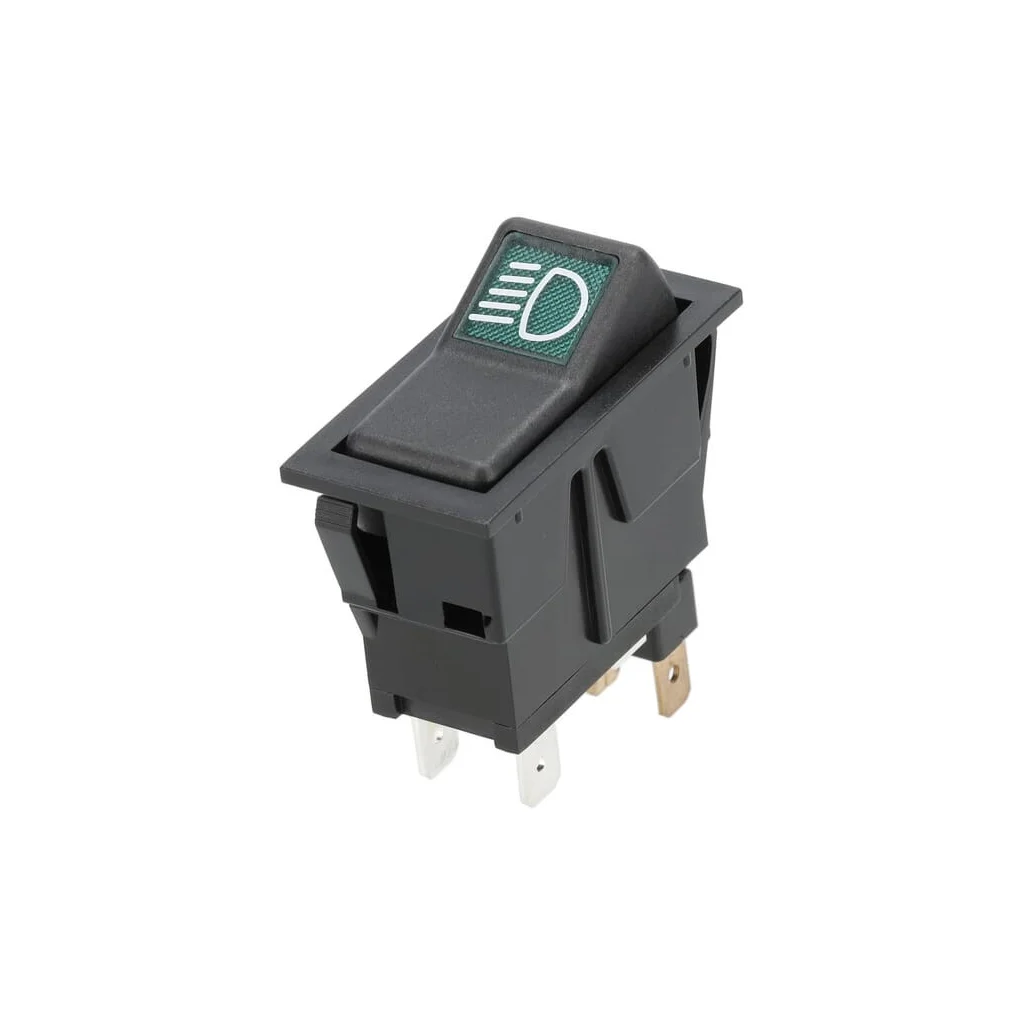 [AMAT2-395957] Întrerupător basculant, I-0, pornit-pornit-pornit, 12V, 4 pini, fază scurtă SW10052KR
