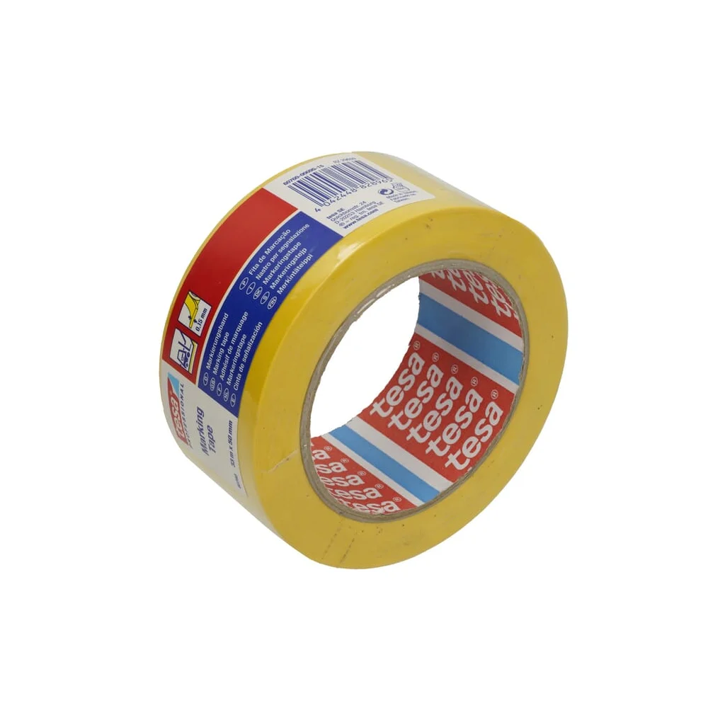[AMAT2-397436] Bandă de avertizare pentru marcarea pardoseală galben 33mx50mm Tesa® T607600009515