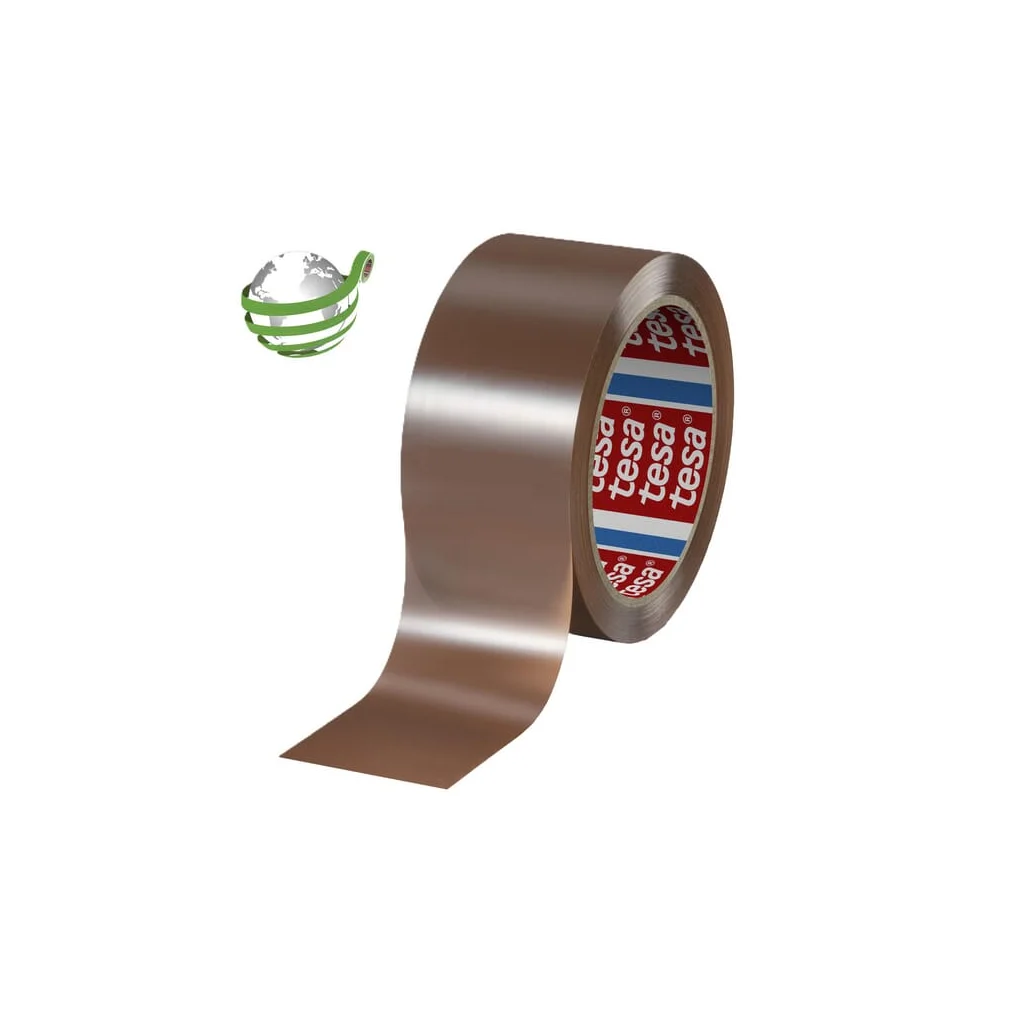 [AMAT2-398002] Bandă de ambalare PET cu zgomot redus, 90% PCR, 100 m x 50 mm, piele de căprioară T604160000200