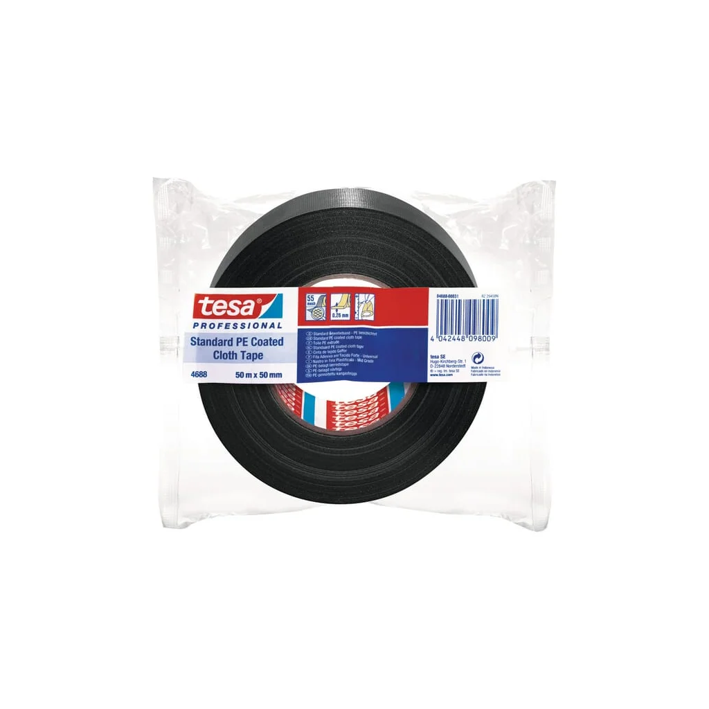[AMAT2-398036] Bandă textilă cu polietilenă Standard negru 50mx50mm TesaBAND® T046880002900