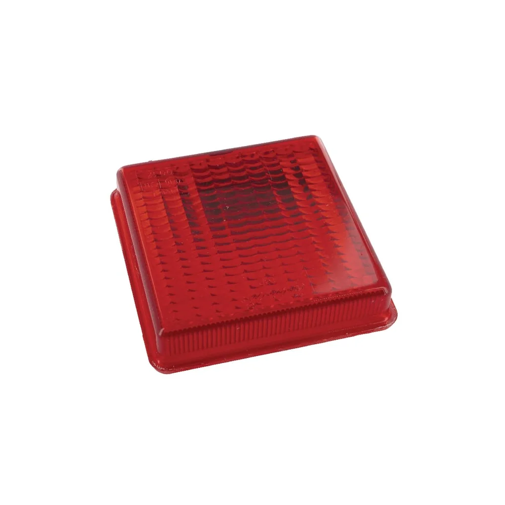 [AMAT2-401758] Lentilă lumină, roșie, pătrată 103x103x22mm stânga/dreapta/spate Rubbolite TOR2660