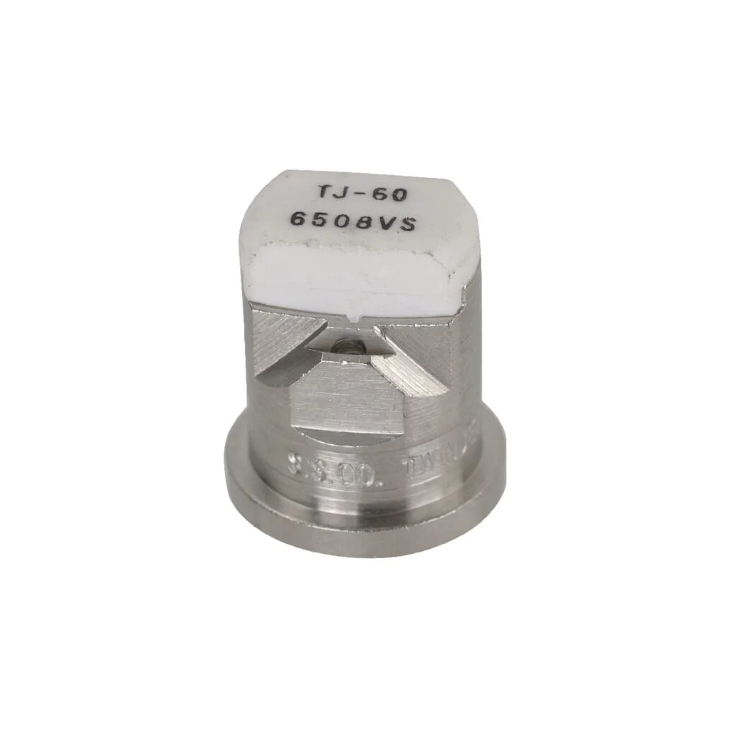 [AMAT2-400355] Duză ventilator dublu plat TJ 65° 08 TeeJet, albă, din oțel inoxidabil TJ606508VS