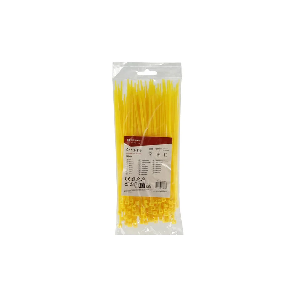 [AMAT2-401133] Colier pentru cablu 3.6x200mm, galbenă, 100buc TR0136200YEL
