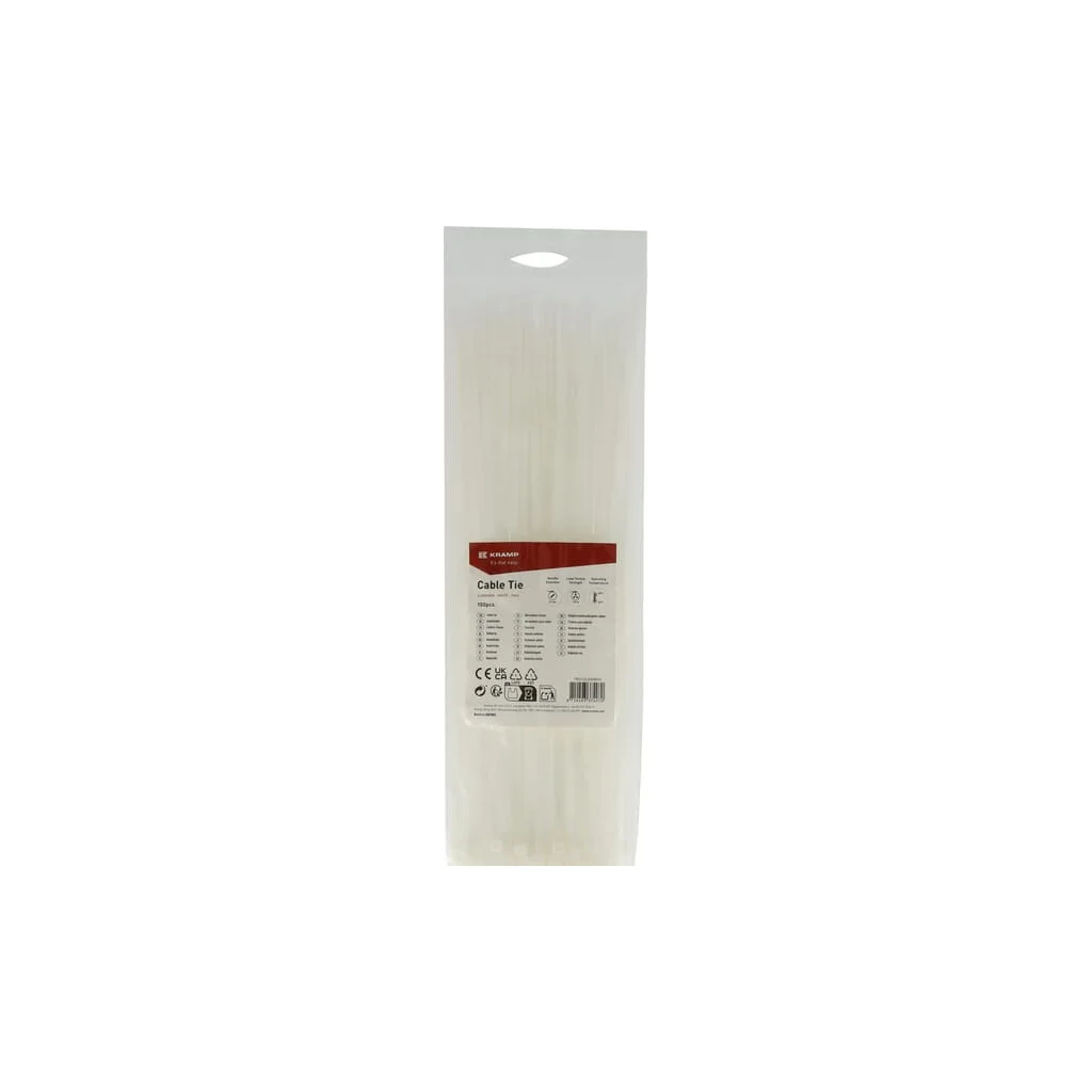 [AMAT2-401306] Colier pentru cablu 3.6x300mm, alb, 100buc TR0136300WHI