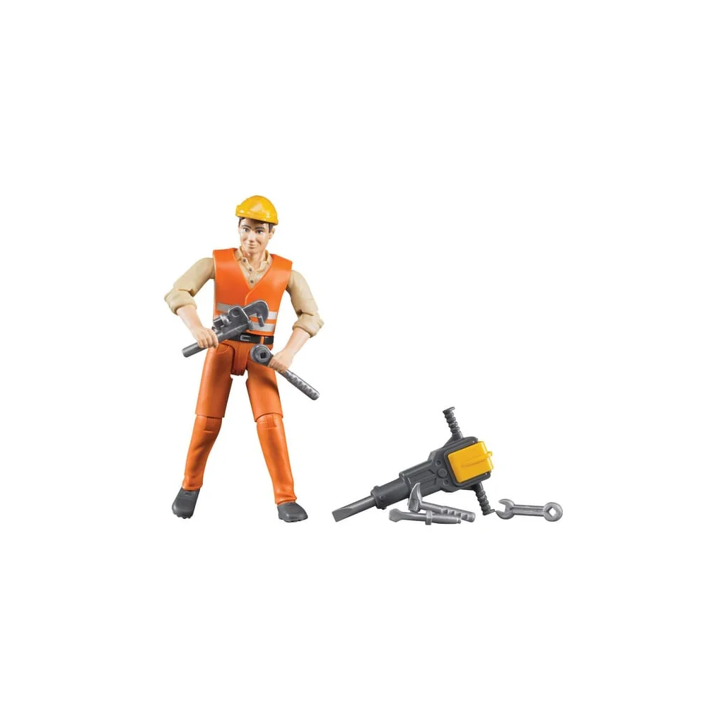 [AMAT2-403136] Figurină muncitor contructor cu accesorii U60020