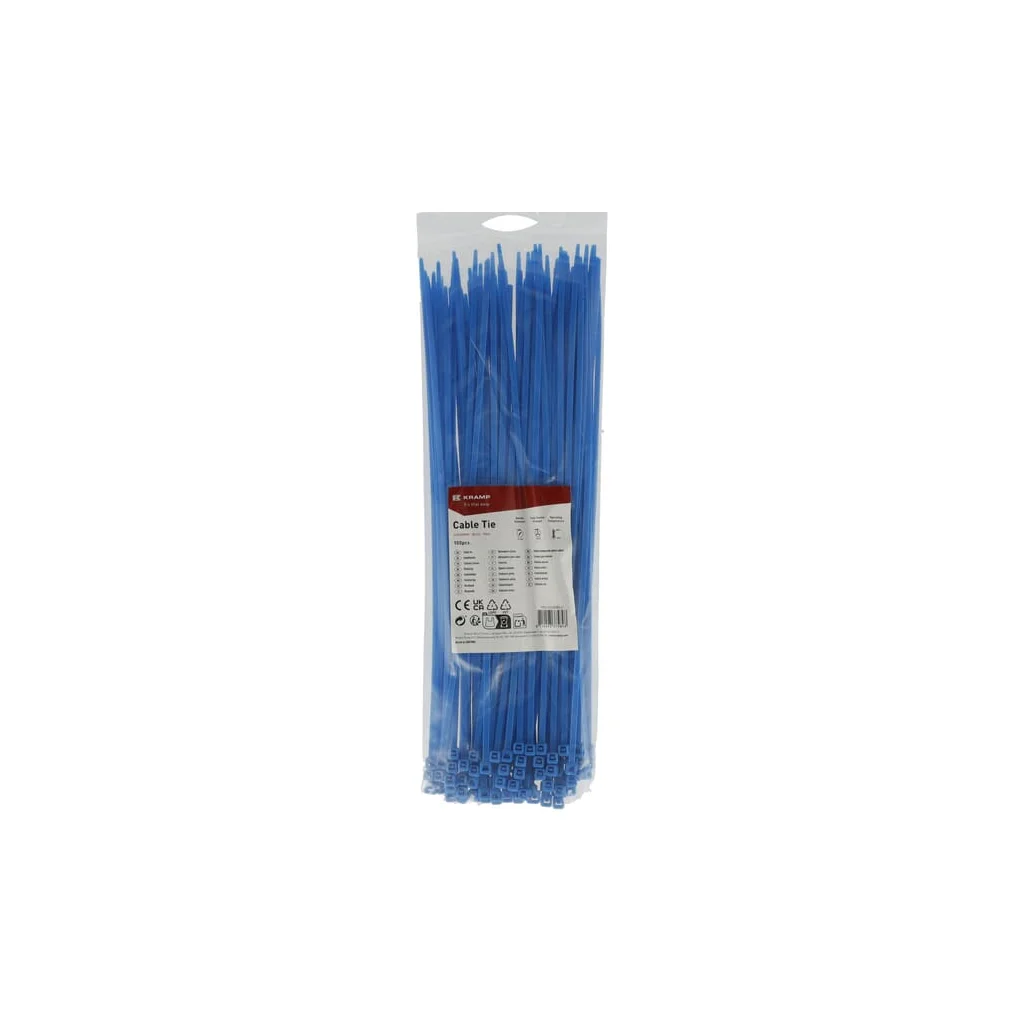 [AMAT2-401409] Colier pentru cablu 3.6x300mm, albastru, 100buc TR0136300BLU