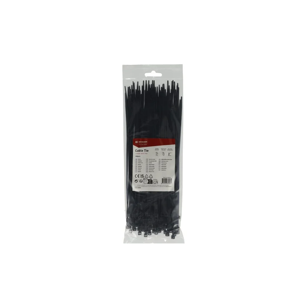 [AMAT2-401664] Colier pentru cablu 3.6x250mm, negru, 100buc TR0136250BLA