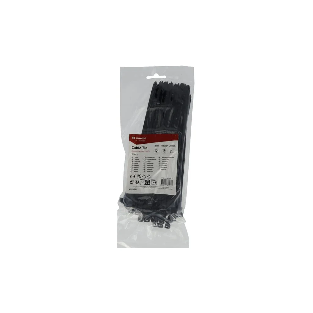 [AMAT2-401723] Colier pentru cablu 4.8x200mm, FW negru, 100buc TR01FW48200BLA