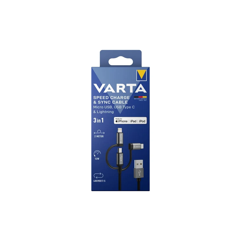 [AMAT2-421616] Cablu Micro USB, USB tip C, lightning VT57937