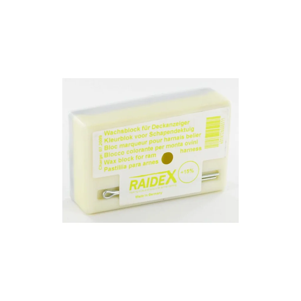 [AMAT2-422712] Bloc marcator de ceară, galben metalic, Raidex VV8037