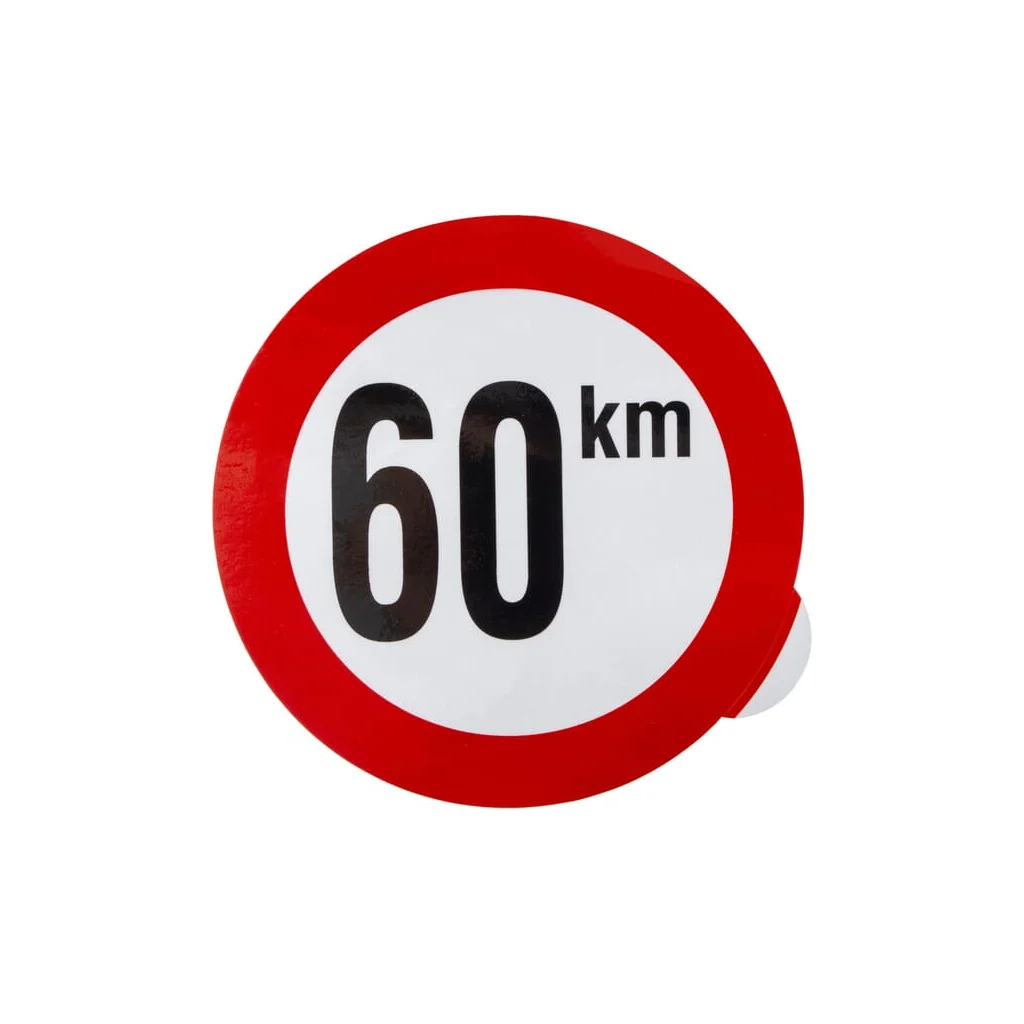 [AMAT2-423062] Autocolant indicator interzis viteză maximă: 60km/h WB6001