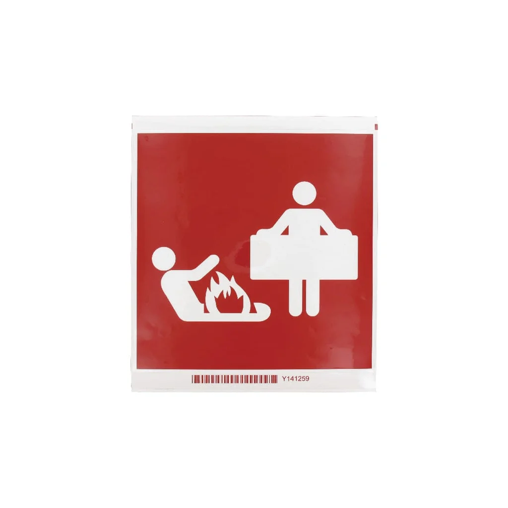 [AMAT2-423156] Autocolant echipament de incendiu pătură ignifugă 200x200mm WB250530L