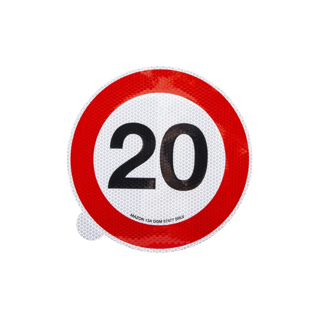 [AMAT2-423190] Autocolant indicator interzicere limită de viteză: 20km/h diametru 220mm Mazon WB7920IT