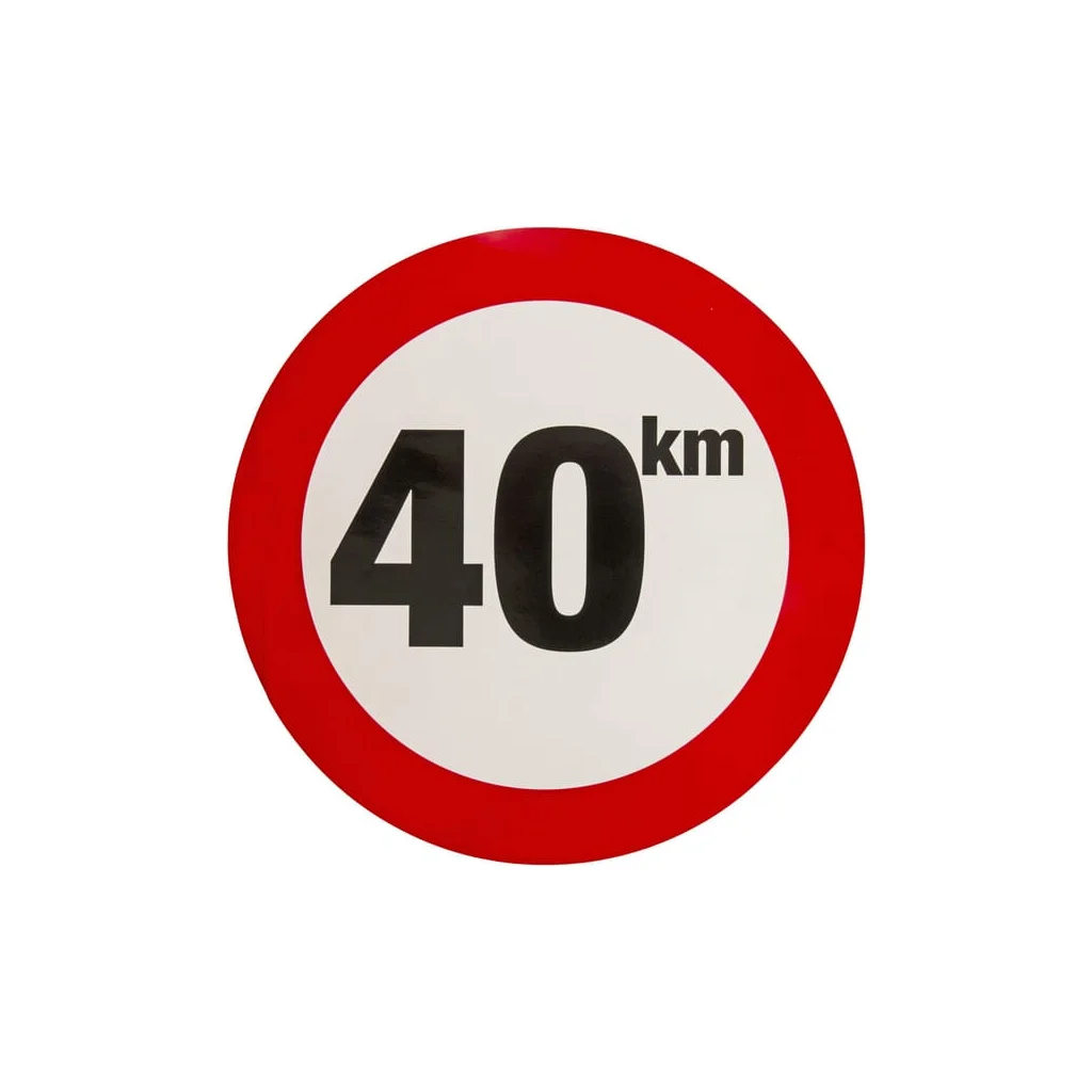 [AMAT2-423569] Autocolant indicator de interzicere limită de viteză: 40km/h WB4001