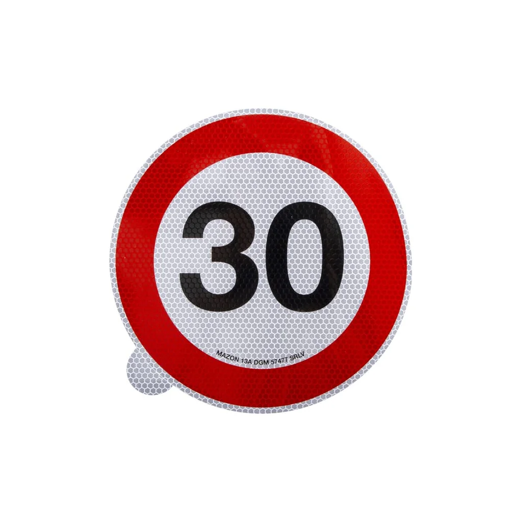 [AMAT2-423593] Autocolant indicator interzis viteză limită: 30km/h diametru 220mm Mazon WB7930IT