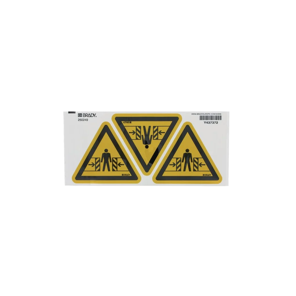 [AMAT2-423628] Autocolant semn de avertizare blocat 100x100mm WB250249