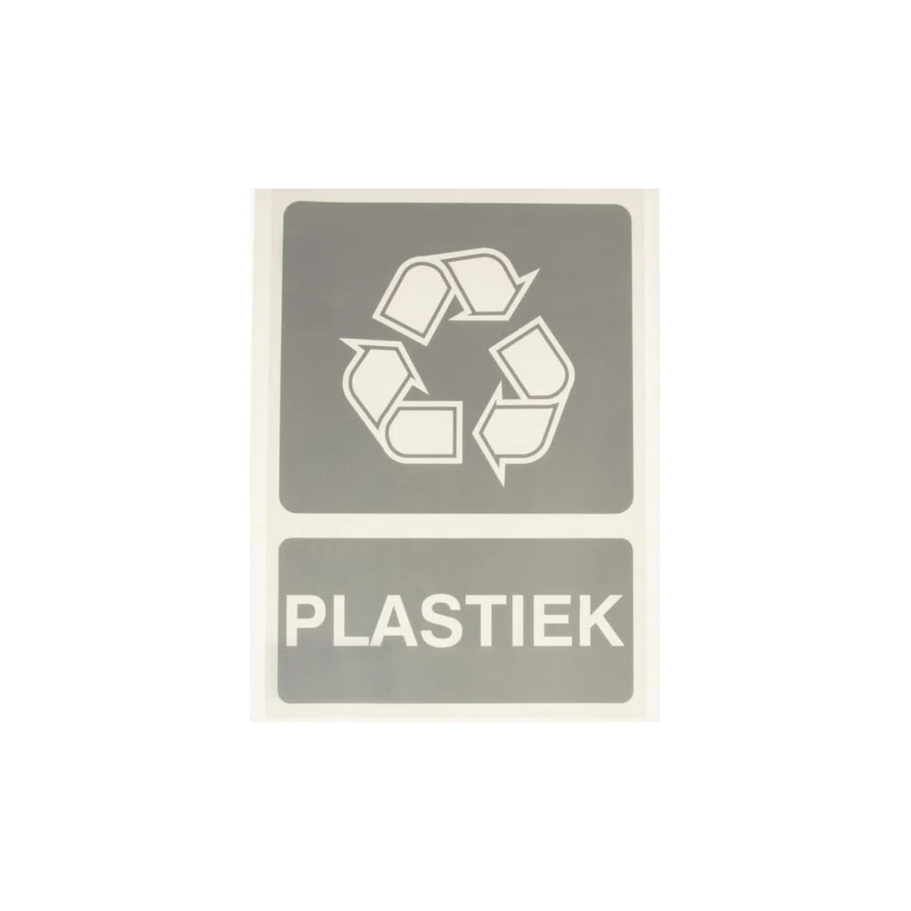 [AMAT2-423799] Autocolant semn informații suplimentare reciclare plastic: Plastiek 210x297mm Brady WB251294