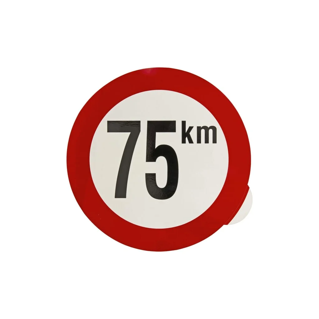 [AMAT2-423913] Autocolant indicator interzis viteză maximă: 75km/h WB7501