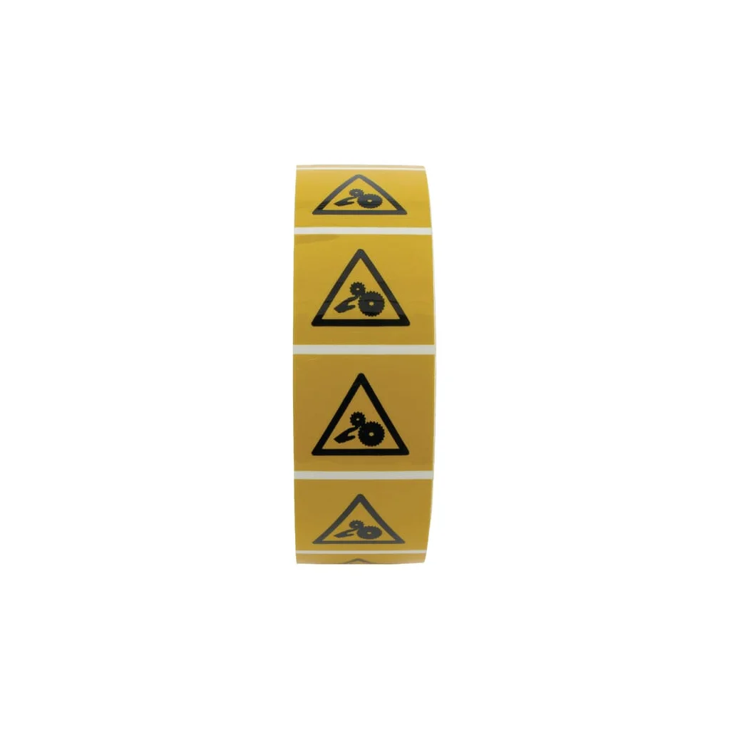 [AMAT2-423983] Autocolant semn de avertizare angrenaj utilaje 25x25mm Brady WB223339