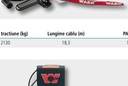 WARN Troliu cu cablu M 8000 - Cablu de oțel